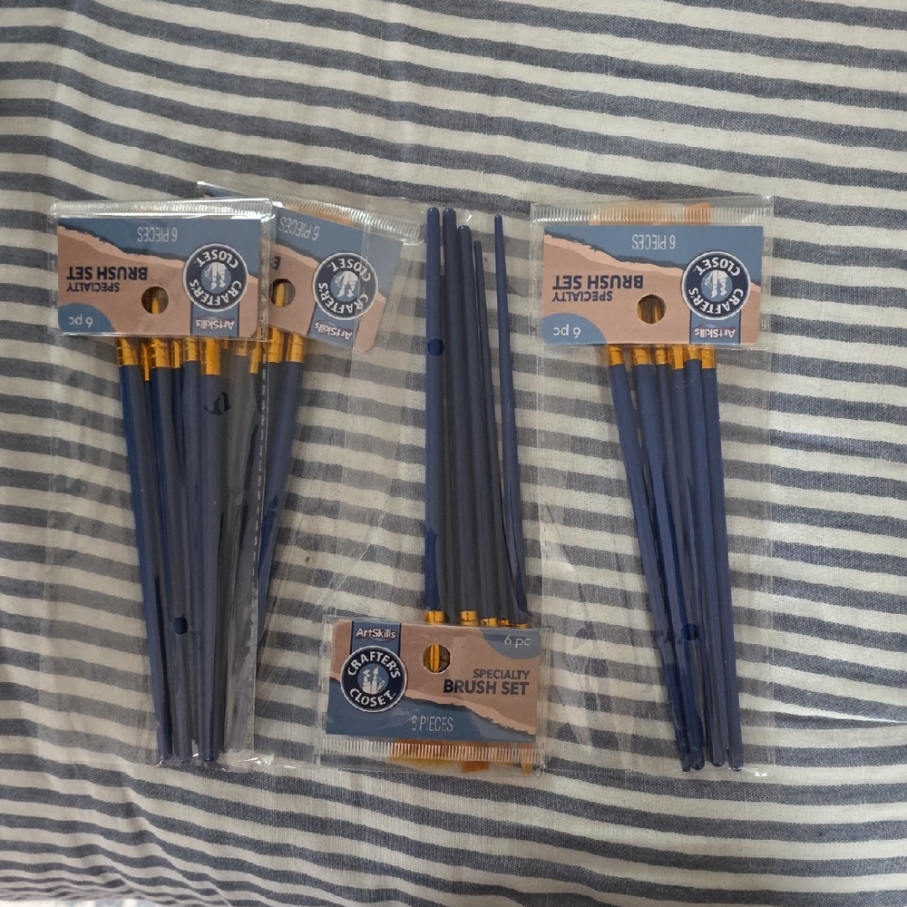 Blue Specialty Brush Set - 6 Pc